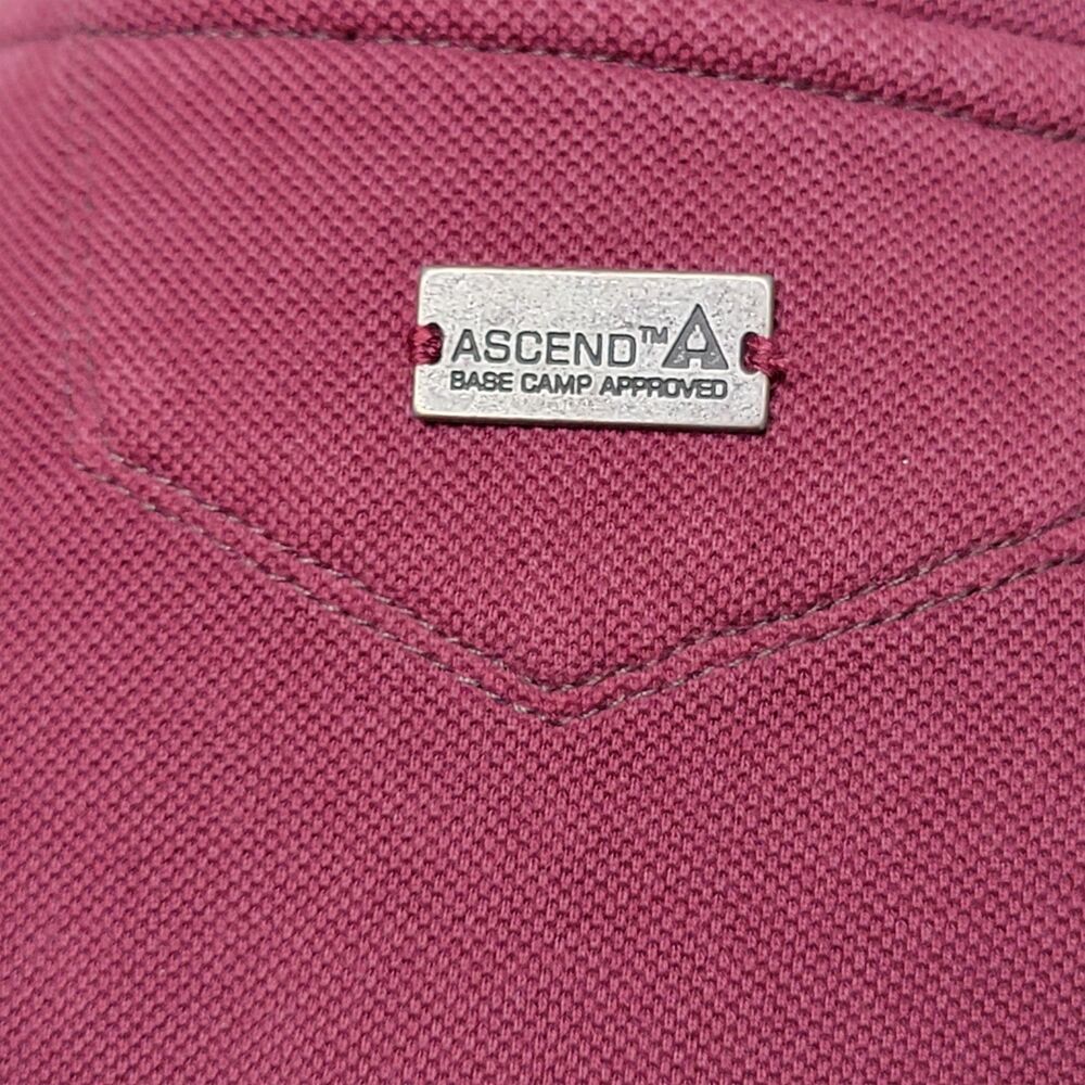Ascend Base Camp Approved Men's Large Jacket Full Zip Red Pocket Outdoor Hiking - Picture 9 of 10